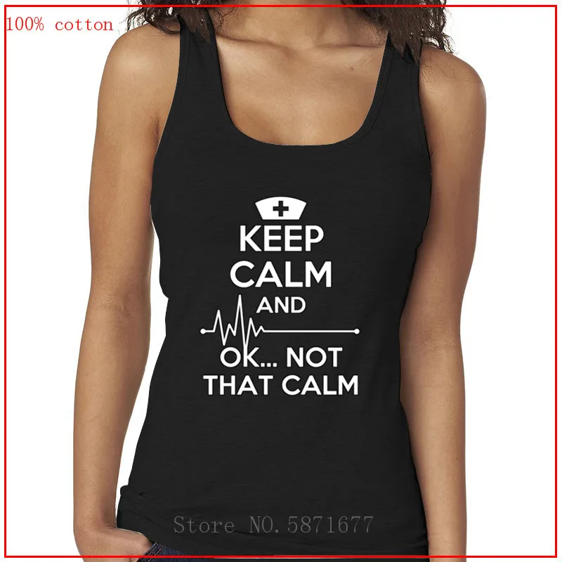Keep Calm That сексуальный топ для медсестры летний на бретелях женские рубашки