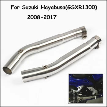 Motorcycle Exhaust Muffler Mid Link Pipe for Suzuki Hayabusa GSXR1300 2008-2017