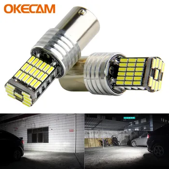 

2pcs BA15S P21W 1156 Car LED Reverse Light Bulb For VW Passat B5 B6 Golf 4 2001-2010 Canbus Auto Lamp Error Free DC 12V 6000K