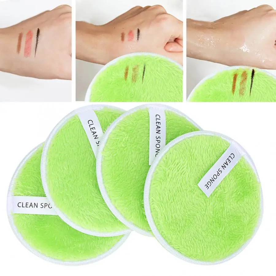 Красота 4 шт. макияж спонж для снятия двухсторонний макияж губка красота средства для снятия макияжа косметическая пудра