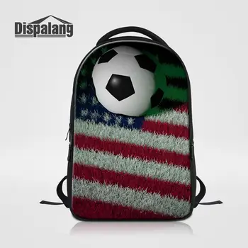 

National Flag Soccers Print Men Computer Backpack 15.6-inch Laptop Bag for Student Notebook Back Pack Travel Bagpack Mochila