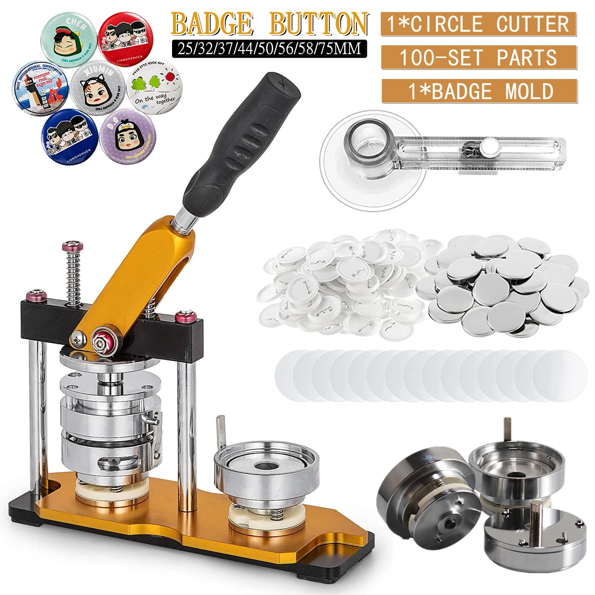 Badge Press Making Machine Supplies