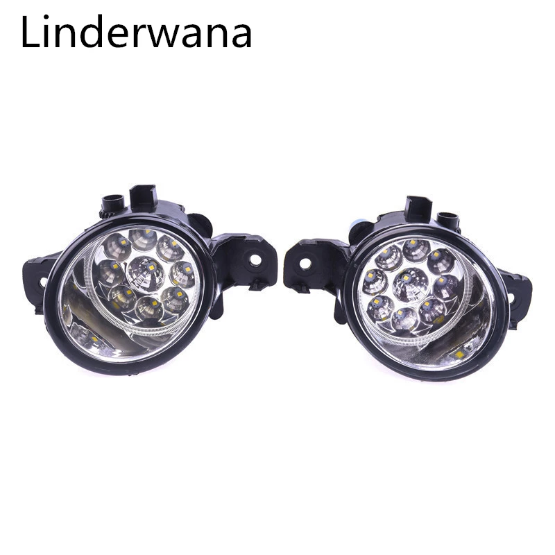 

For Infiniti M35 M45 JX35 QX60 G37 2008-2015 Car styling LED Fog Lights CCC E2 9W DRL Fog Lamps 2pcs
