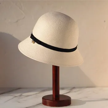 

202003-HQ-SW003344A new JAPAN paper pearl High-end lady bucket cap women fishermen hat