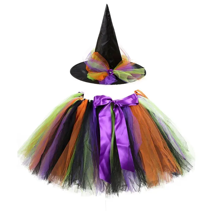 Детская юбка-американка на Хэллоуин для взрослых и детей; маскарадная юбка-пачка ведьмы для родителей и детей; 40JF