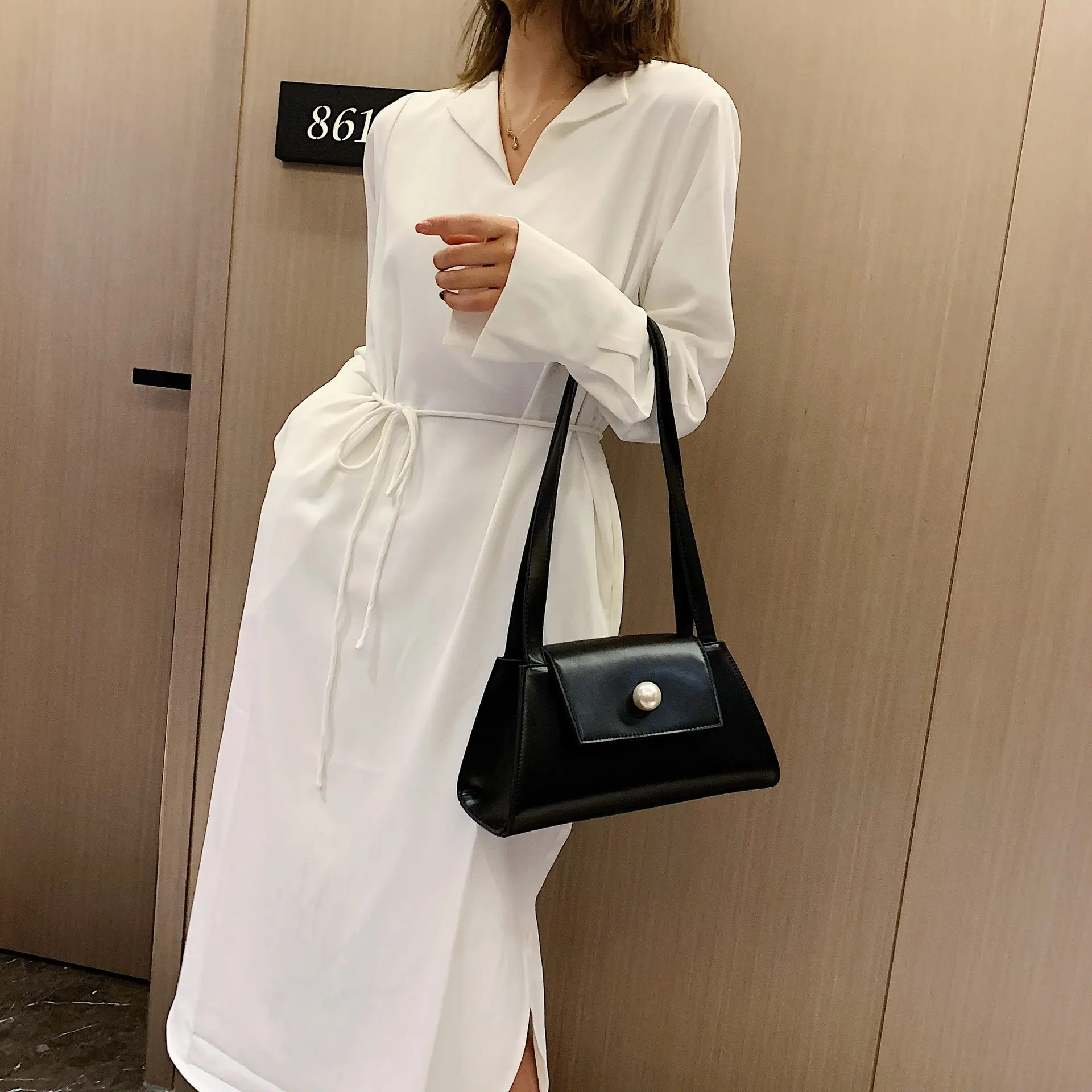 

2019 Autumn New Style Non-mainstream Design Retro WOMEN'S Bag Hand Shoulder Carrying Bag Armpit Bag Women's
