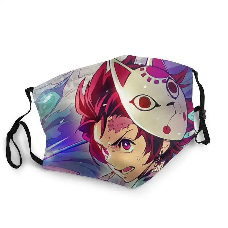 Демон убийца Kimetsu без Yaiba лицевая маска Унисекс Многоразовые камадо Tanjiro Для
