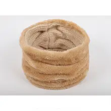 Нагрудник сплошной цвет плюс пушистый шерстяной однокольный шарф унисекс плюс бархатный теплый открытый теплый лыжный нагрудник