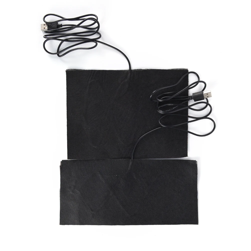 USB Heated Jacket Coat Vest Accessories Carbon Fiber Heated Pads Warm Back Neck Fast-Heating 2018 new