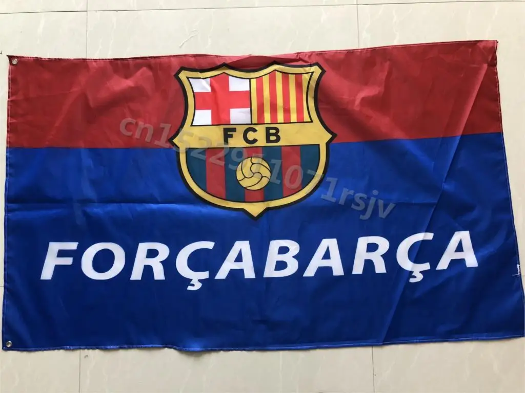 3ft x 5ft 3 x5ft футбольного клуба Барселона большой с принтов в виде флажков баннер, флаг из полиэстера Размеры 150x90 см - Цвет: S02