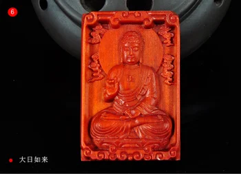 

LETSFUN Fine Jewelry China's Tibet Buddhism Indonesian Blood Dragon Wood Sakyamuni Buddha Pendant Free Shipping