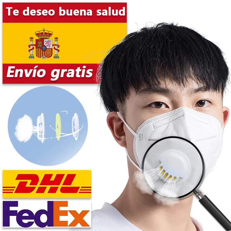 

Reusable mascarilla ffp3 with Valved Face Mask N95 Protection mascarilla 95% Filtration Protective mascarillas Ffp3 fpp3