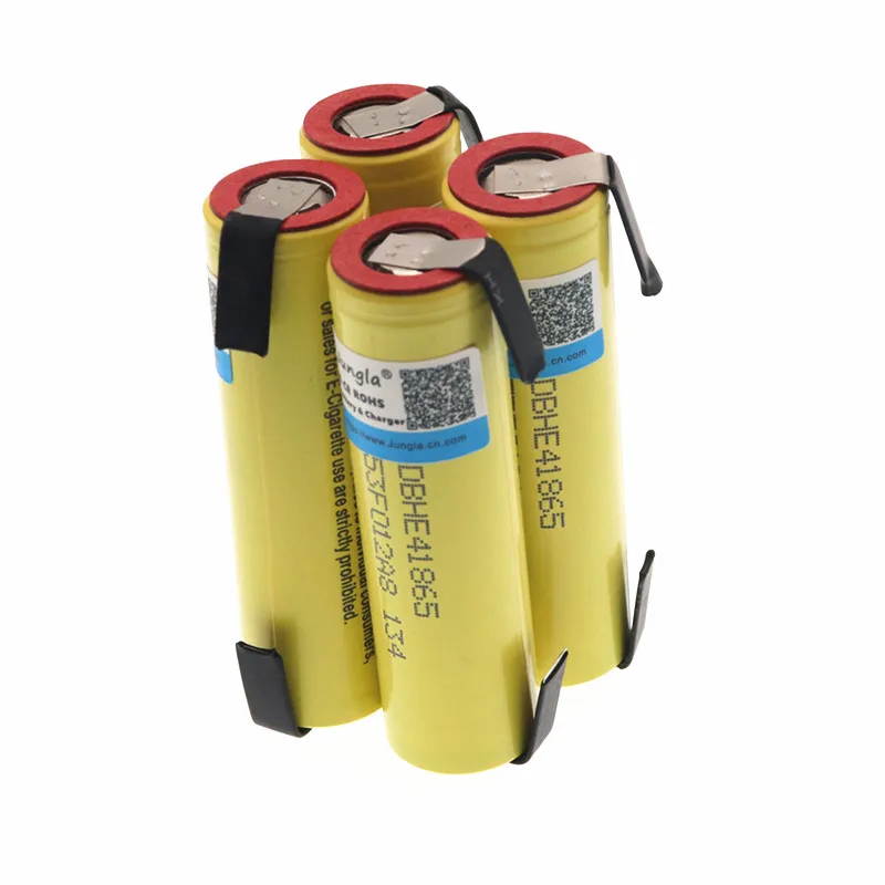 HE4 2500mAh литий-ионный аккумулятор 18650 3,7 V Аккумуляторные батареи Макс 20A, 35A разрядка+ никелевый лист
