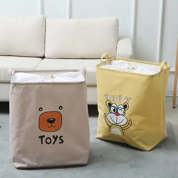 

Dirty Clothes Hamper Large Square Laundry Basket Folding Toy With Handles Storage Bin Bucket For Home Bathroom Storage Barrel