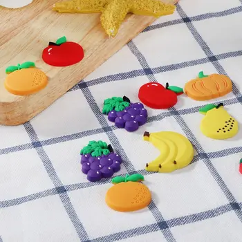 

10Pcs Creative Fruit Design Fridge Magnets DIY Parts For Kids Small Size Silicon Gel Magnetic Fridge Magnet Magnets QX2E