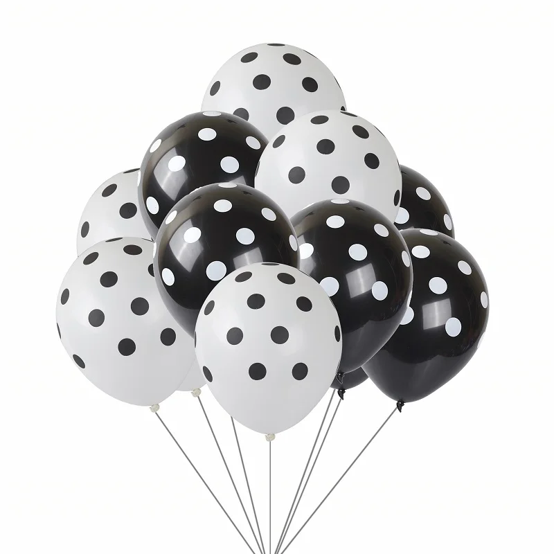 10-30 x Balloons Polka Dot Latex baloon Air Birthday or wedding Party christmas 