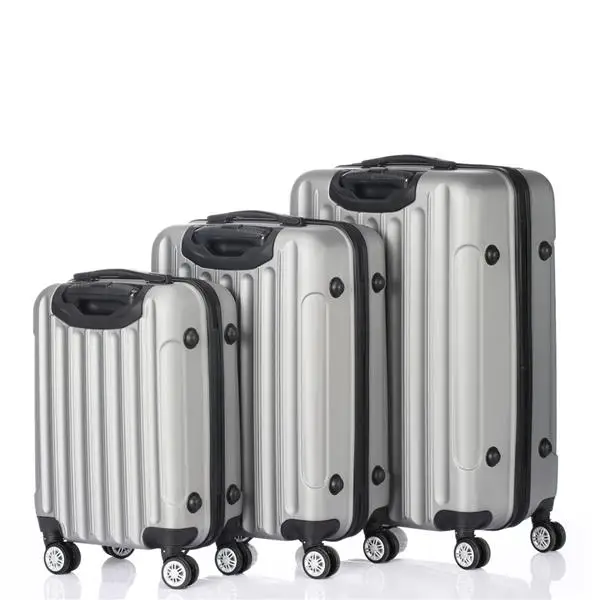 US $111.75 3In1 Multifunctional Large Capacity Traveling Storage Suitcase Silver Gray Students Luggage Box Business Suitcase