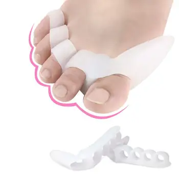 

Elasticity Silicone Straightener Orthodontic Five-hole Toe Separator Corrector Hallux Valgus Hair Braces Foot Cover Care Tool
