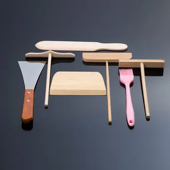 

Chinese savior crepe grains pancake griddle fried pancakes rake scraper shovel vegetable jianbing guozi hamburg pan tool set