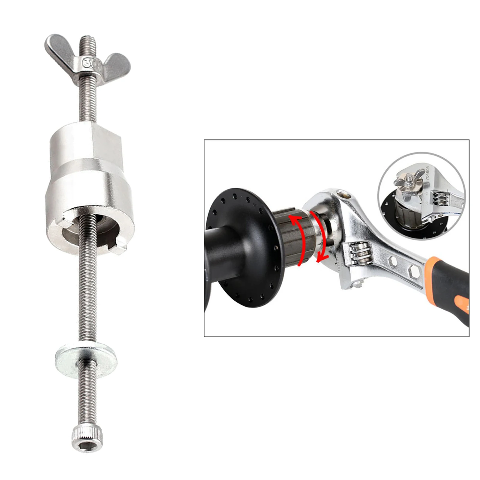 Bike Hub Repair Tool Freehub Freewheel Hub Removal Wrench Screw Sleeve