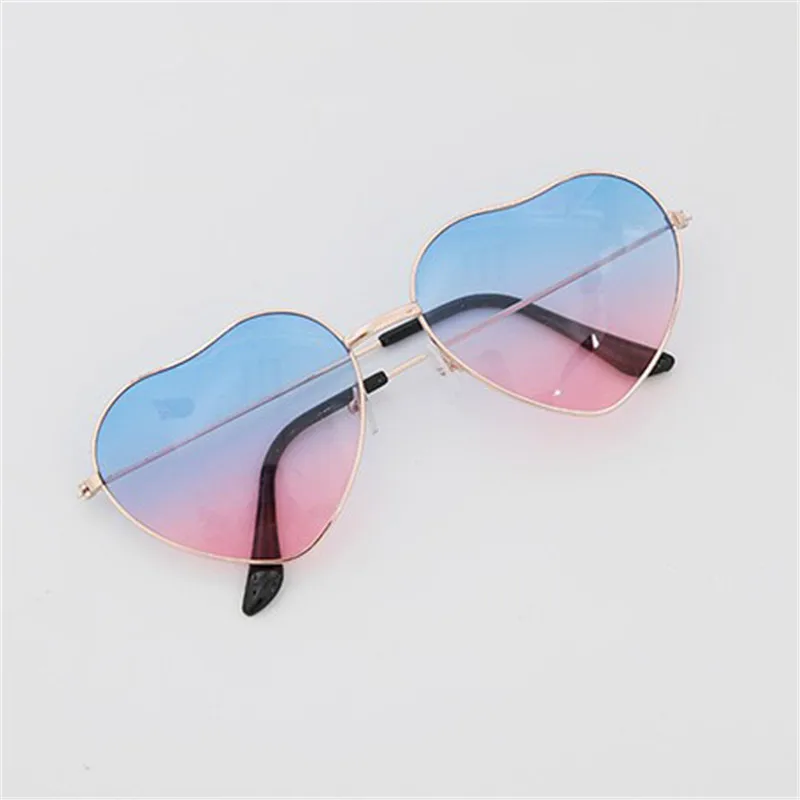 Хит, сексуальные женские солнцезащитные очки в форме сердца, металлические, для женщин, фирменный дизайн, модные, без оправы, любовь, линзы, солнцезащитные очки для женщин, Oculos UV400 - Цвет линз: 6