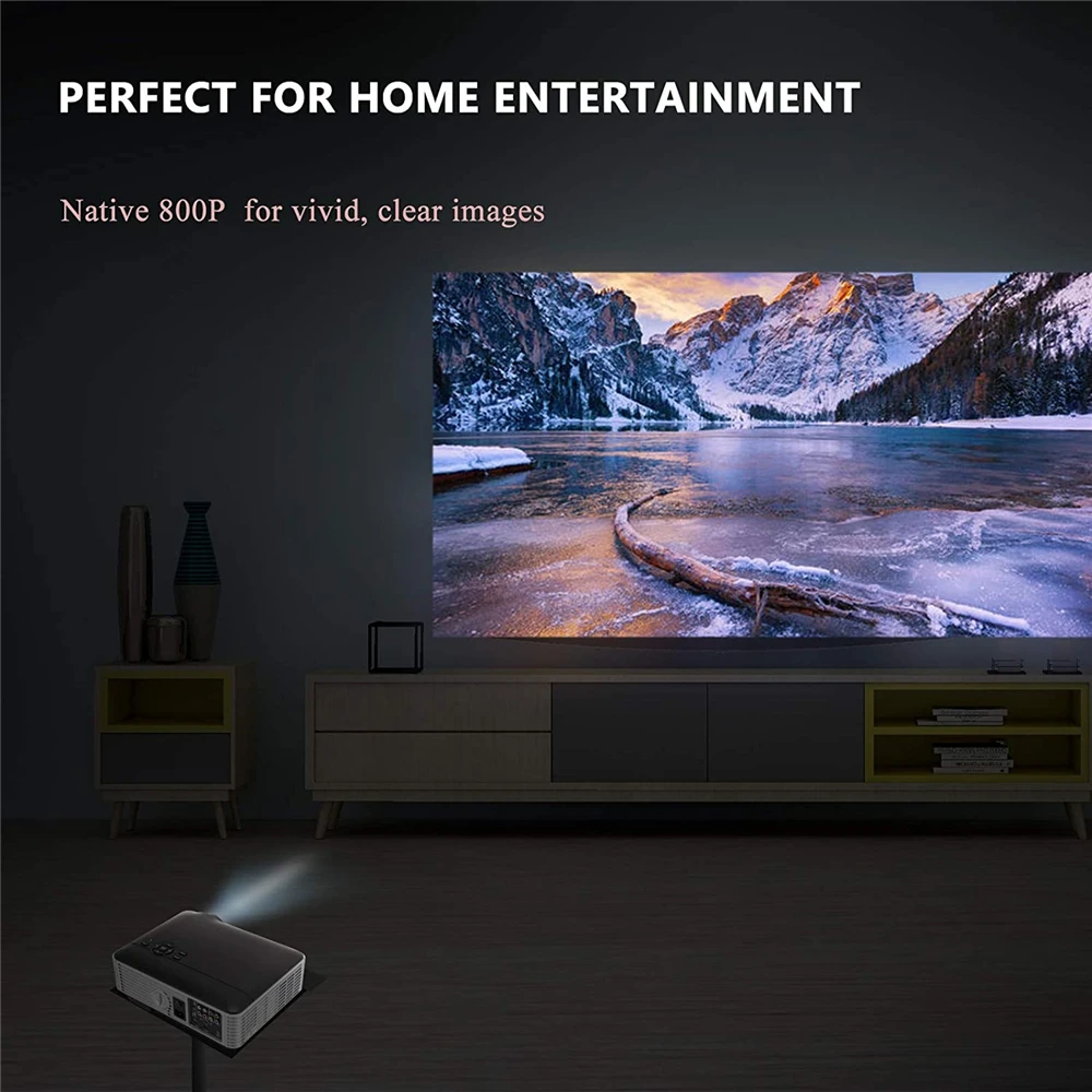 Новый портативный 3D проектор Full HD 1280x800 видеопроектор для домашнего кинотеатра