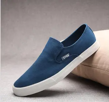 

2019 Very Good Quality Spring canvas shoe male recreational youth one foot is worn cloth shoe male Korean edition breathe freely