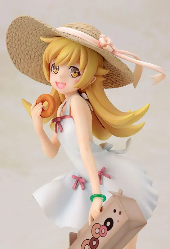 Аниме KOTOBUKIYA Bakemonogatari Oshino Shinobu маленькая толерантность соломенная шляпа для пикника пончики Гараж Комплект Модель