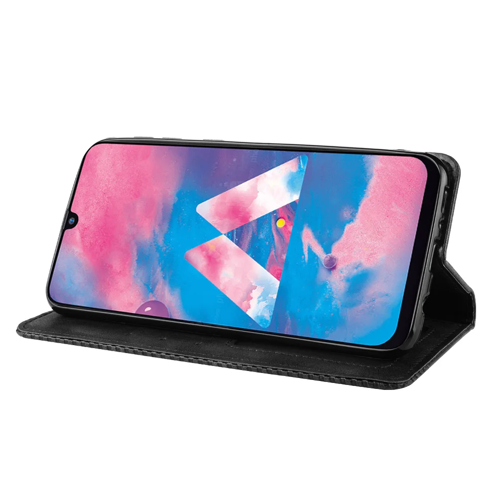 Магнитный винтажный кожаный чехол Премиум Coque для samsung Galaxy M30s M307FD чехол 6,4 дюймов флип фривольный анти осенний чехол