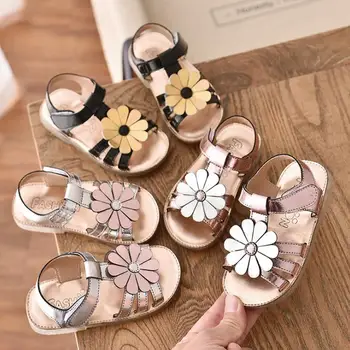 

NEW Flower Girl Sandals Summer Fashion Beach Children's Shoes Princess Kids Sandals Size 21-30