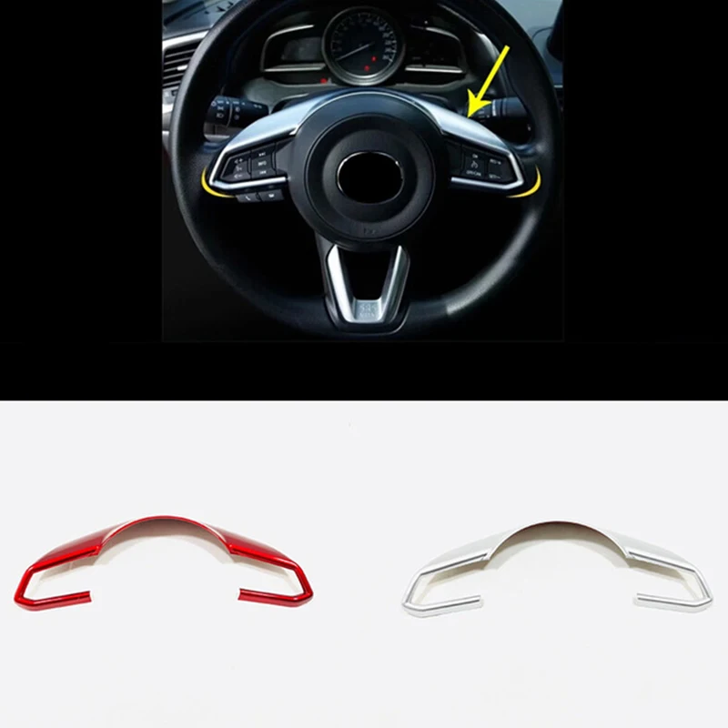 

Крышка для рулевого колеса автомобиля для Mazda 2 Demio / M3 Axela / M6 Atenza 2017 2018, АБС-пластик, 1 шт.