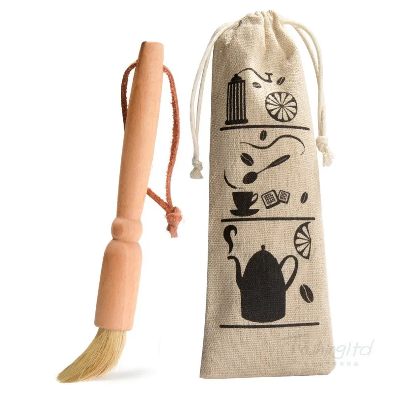 Coffee Grinder Cleaning Brush High-grade Log Coffee Brush Coffee Machine Cleaning Companion