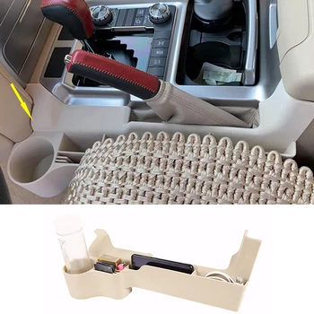 

Car Center Storage Box Seat Phone Key Card Tray Left Hand Drive Accessories For Toyota Land Cruiser LC200 2016-2019