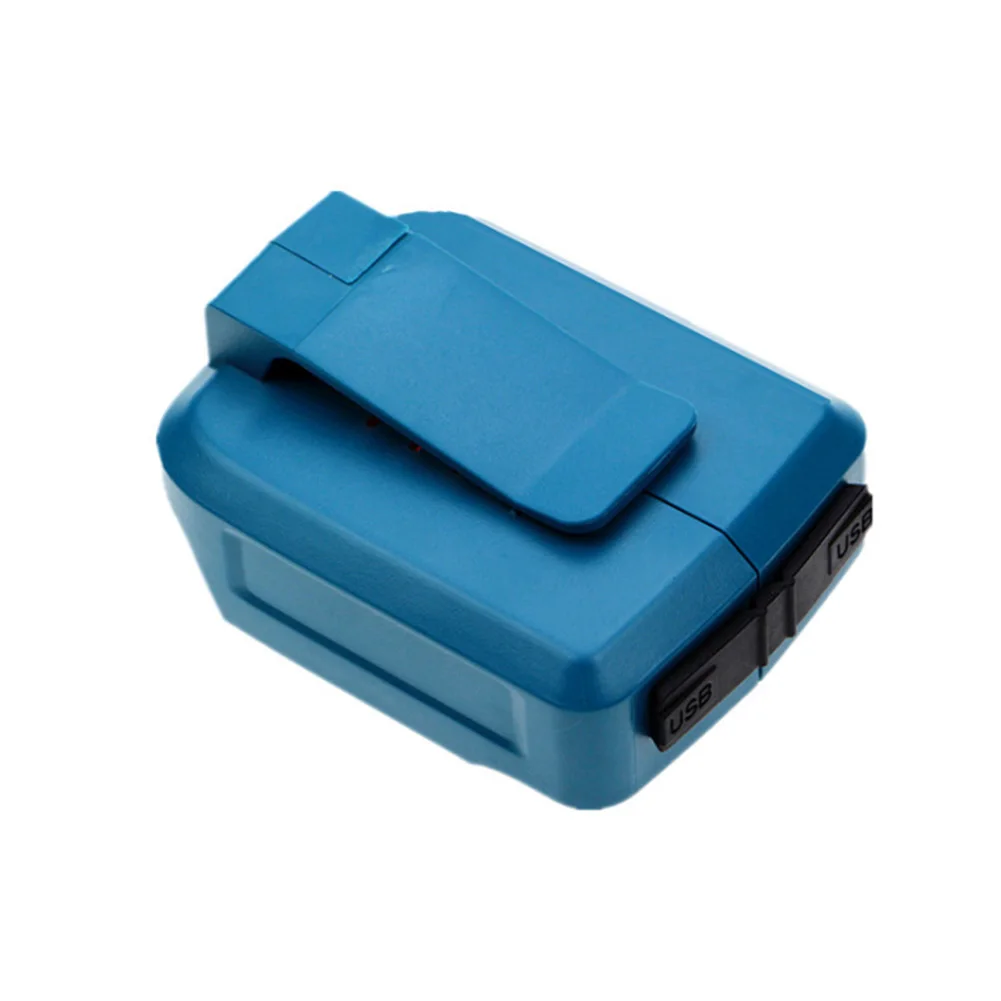 

Twin USB Converter Safe ABS Practical Power Tools Compact Durable Battery Charger Adapter Replacement For Makita Bl1830 Bl1840