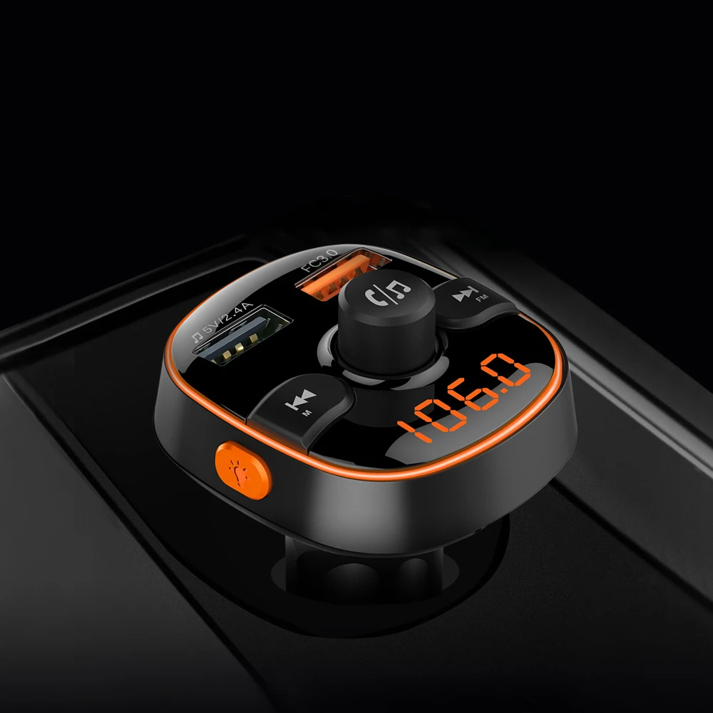 Bluetooth fm-передатчик Hands-free автомобильный комплект Автомобильный MP3-плеер беспроводной двойной USB порт автомобильное зарядное устройство lcd FM модулятор автомобильные аксессуары