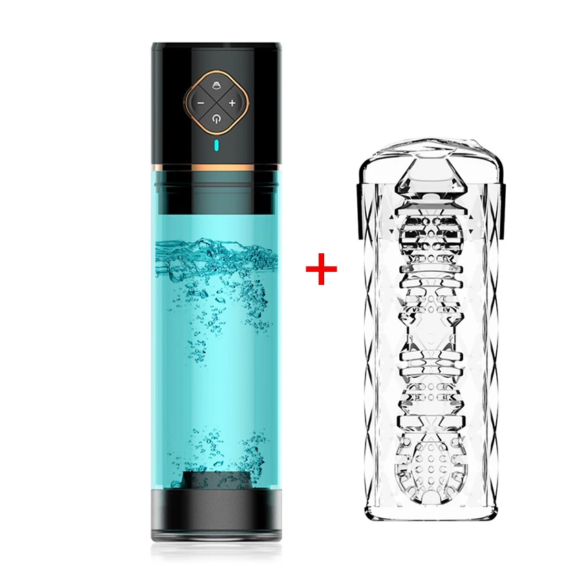 Electric Male Masturbator Cup Water Bath Penis Enlargement Pump Air Vacuum Pump Penis Extender with Water SPA Sex Toys for Men|Masturbators| - AliExpress