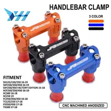 28 мм CNC Заготовка для руля Riser Крепление зажим для KTM SX125 SX150 SX250 XC250 XC300 SX SXF XC XCF XCFW 125 250 350 450