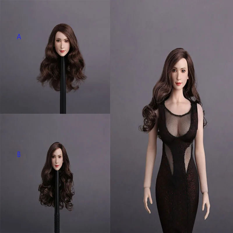 1/6 GACtoys Accessory Europe Beauty Female Long Hair Head Sculpt GC008 B Ver. 