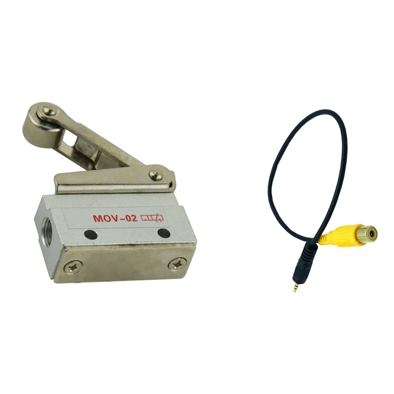 MOV-02 8 5 мм 2 Позиция 3 Way Roller Lever механический клапан с RCA к AV-IN кабель заднего вида
