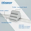 Din Rail Terminal Block Terminator 10Pcs DIKD-1.5  Three Layer 3 Level Sensor Actuator Triple Wire Connector DIKD1.5 ► Photo 2/6