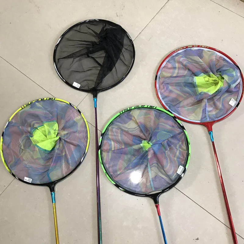 

Athletic Only Carbon chao wang gan Grille Circle Multi-color Fishing Net Copy Grille Fishing Gear Angling Accessories