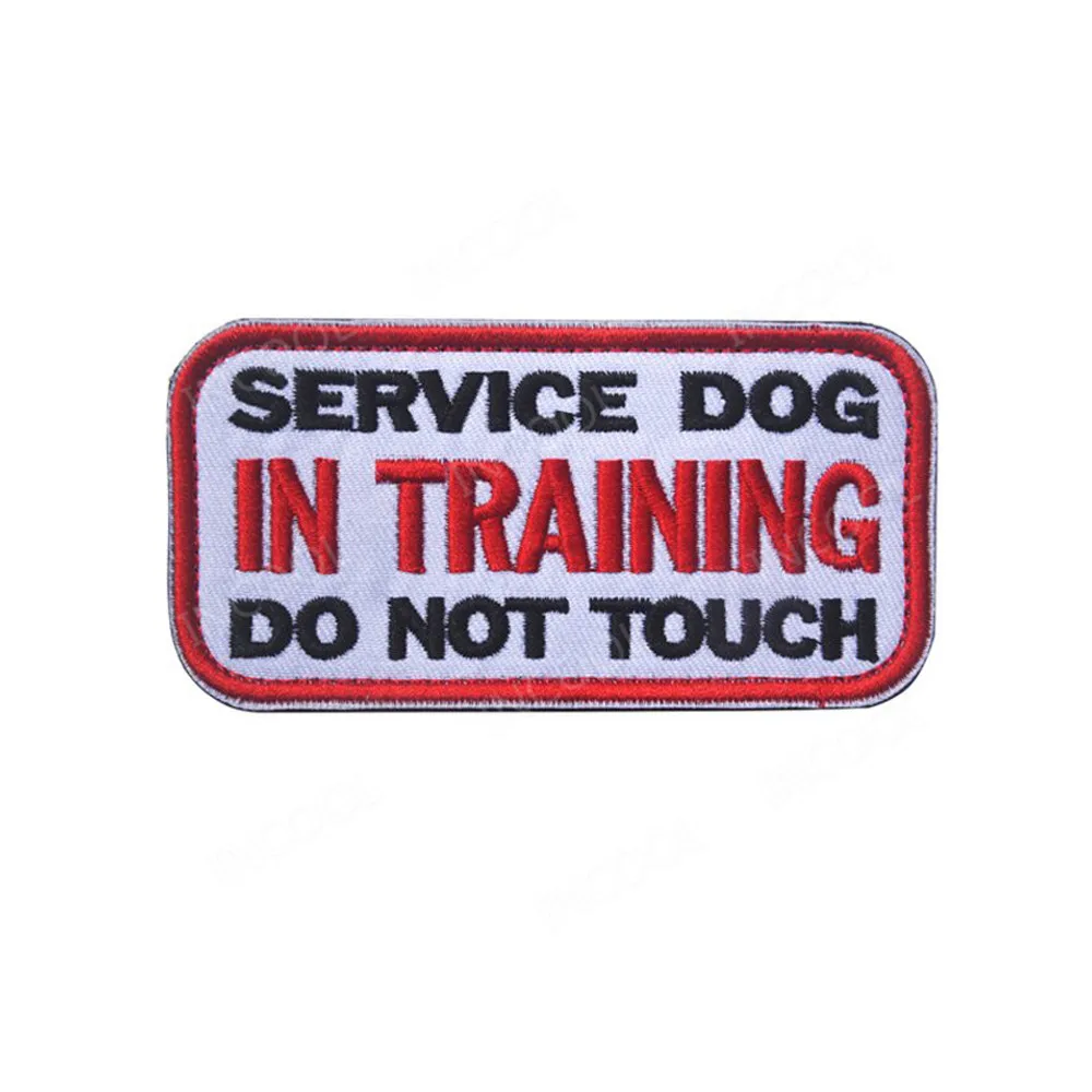 Training Сервис собака Рабочая тренировка K9 аппликация "собака" для шлейка для домашних животных вышитые патчи для поддержания боевого духа нашивки ПВХ вышивка значки - Цвет: Training