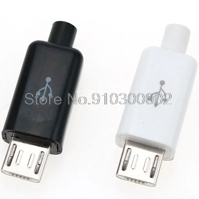 10 шт./компл. 4 в 1 DIY Micro USB сварки Тип Мужской 5-контактный разъем w/пластиковая