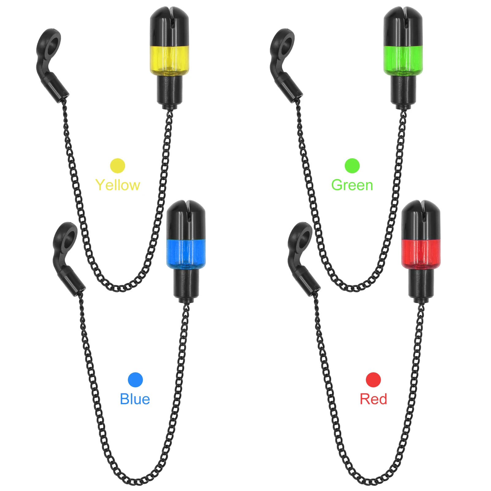 Fishing Tools Fishing Accessories Fishing Tool Fishing Bite Alarm Fishing Tackle 4Pcs Fishing Swinger Chain Alert Swinger Bite Alarm Hanger