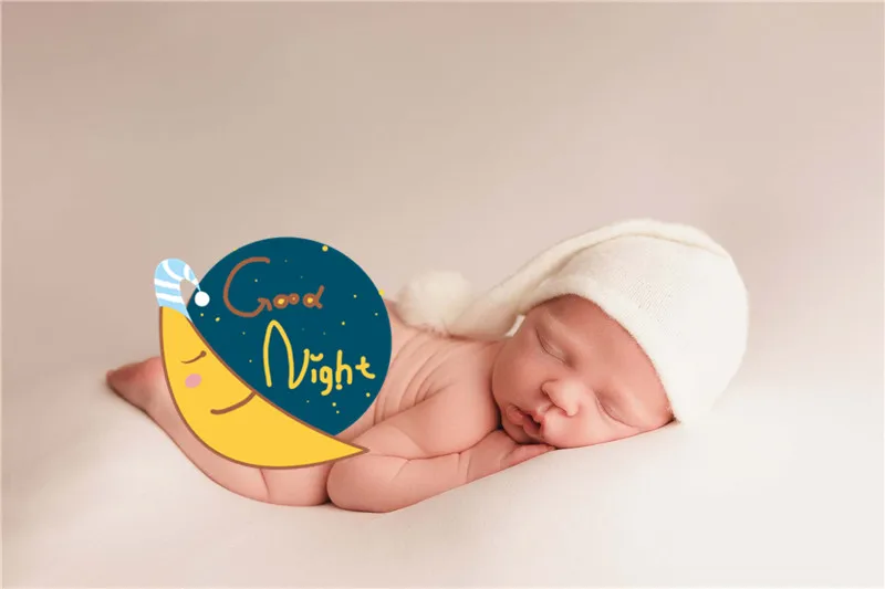 Newborn hat Newborn Photography Props Knit Fur Ball Cap Hat Baby Photo Studio Beanie  Hat 6