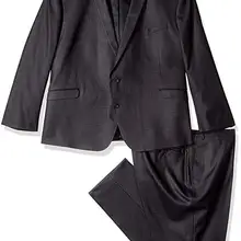 Мужской серый костюм с отворотом и Нотч, свободный стиль, костюм из трех предметов(куртка+ брюки+ жилет