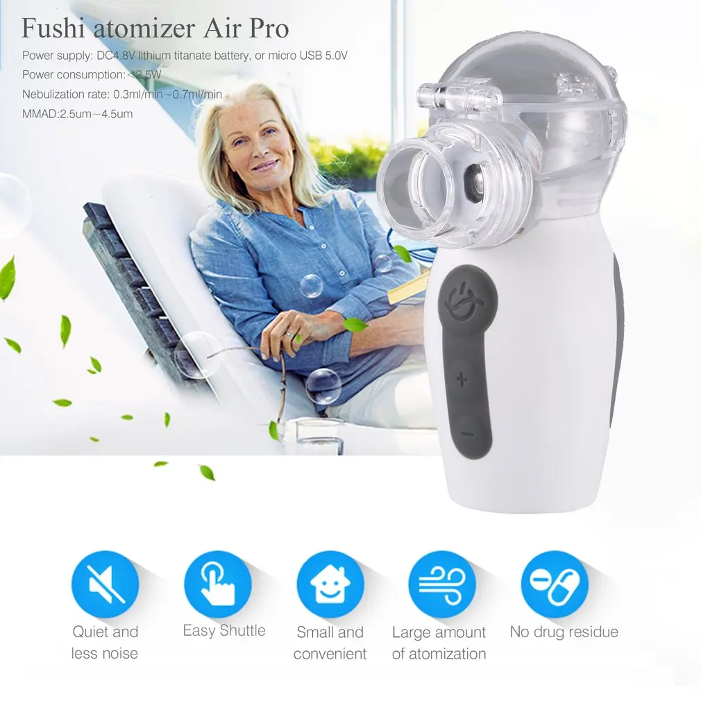 Usb зарядка Aerocenter+ Nebulizer для детей взрослых Inalador Nebulizador Inalador Portatil USB медицинское оборудование Nebulizer