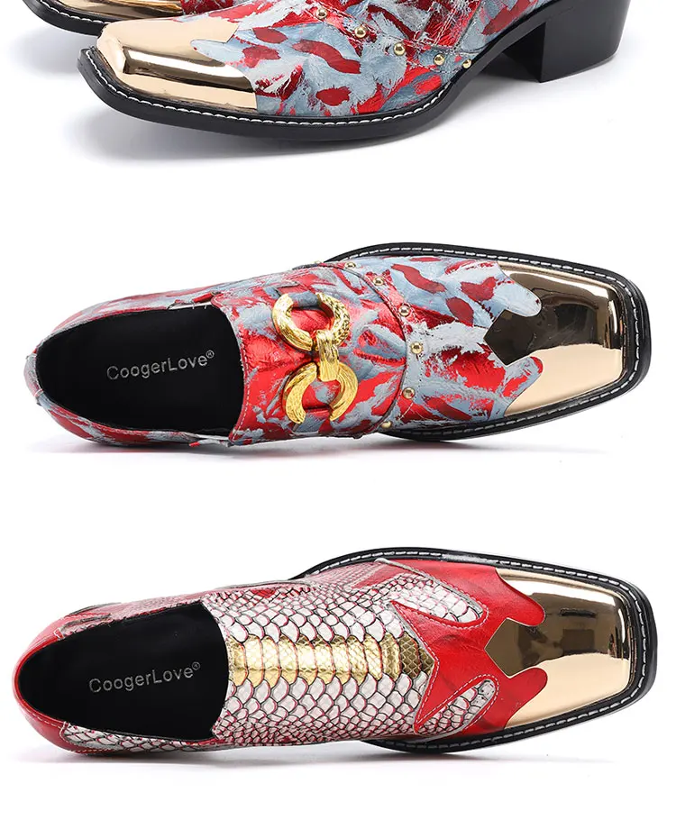 Herrenschuhe aus echtem Leder mit hohem Absatz, die die Körpergröße optisch erhöhen, luxuriöse Business-Casual-Schuhe für Frühling, Bankette, gesellschaftliche Anlässe und Hochzeiten. – Detail 18