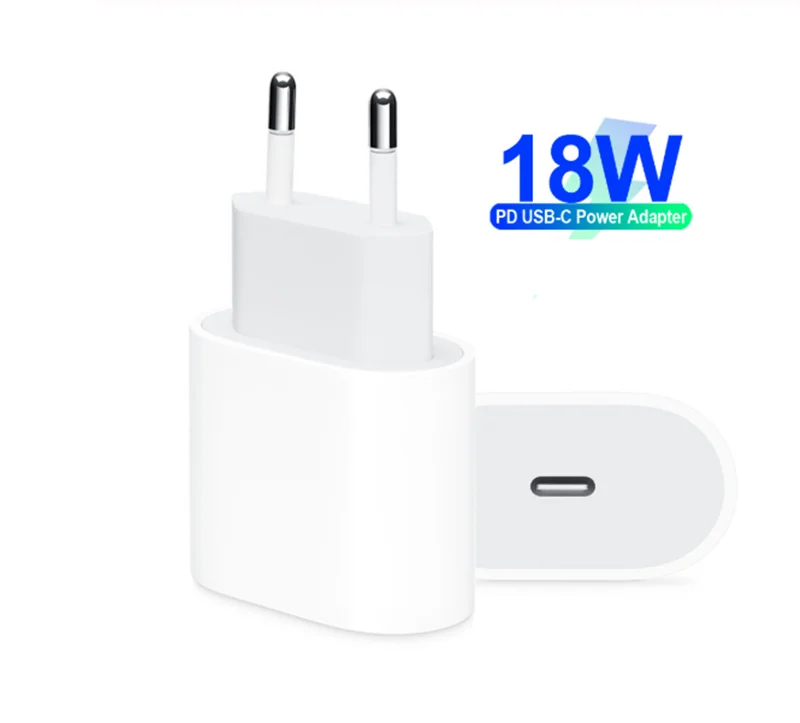 100 шт. 18 Вт USB C адаптер питания TYPE-C зарядное устройство PD 2,0 зарядное устройство для iPhone 11 pro Max/8/X/XS/1" 13" Pro/Air iPad с коробкой