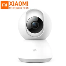 Оригинальная смарт-камера Xiaomi Mijia, 1080 P, HD, ночное видение, 360 градусов, для дома, панорамная, WiFi, IP камера, обнаружение движения, Xiomi Kamera
